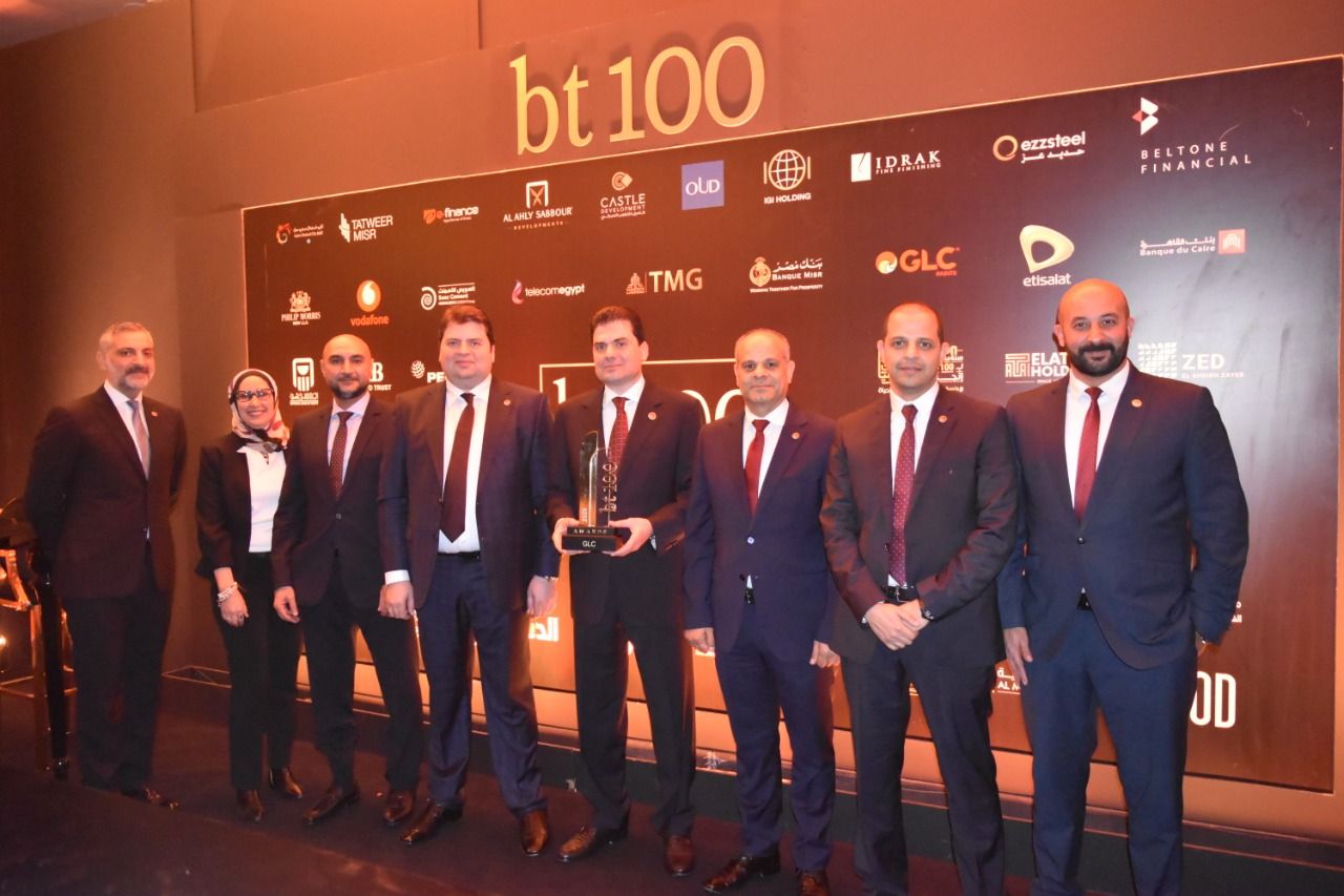 GLC تفوز بجائزة أفضل شركة دهانات انشائية في مصر في احتفالية BT100