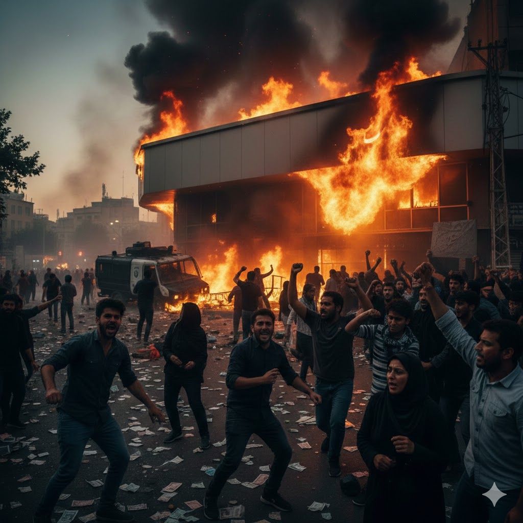 "أحجار الدومينو".. كيف تحول انهيار بنك لعاصفة احتجاجات في إيران؟