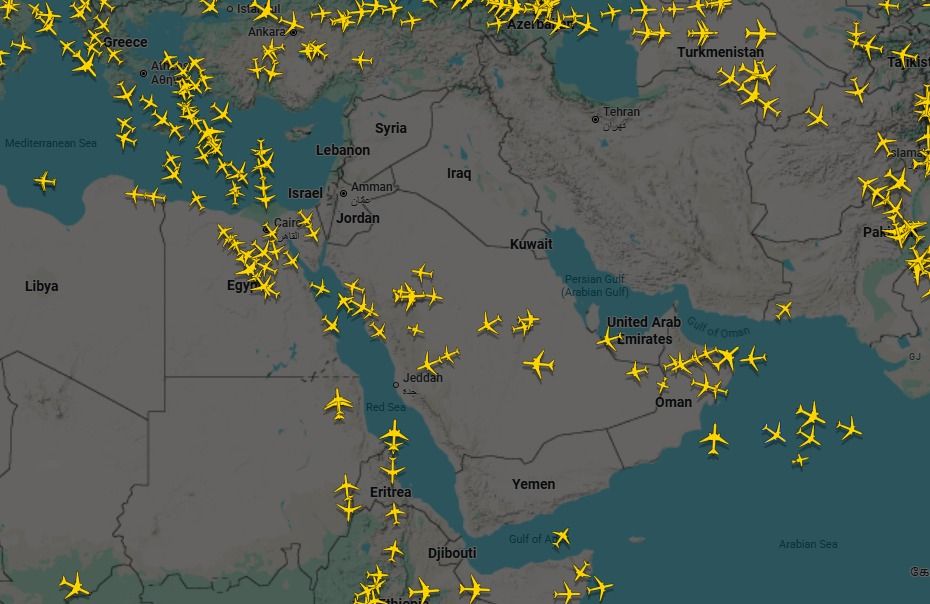 توقعات بتراجع خسائر الطيران التجاري بالشرق الأوسط إلى 1.1 مليار دولار في 2022
